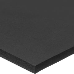 Roll: Closed Cell, Neoprene Rubber, 36″ Wide, Black Plain Backing