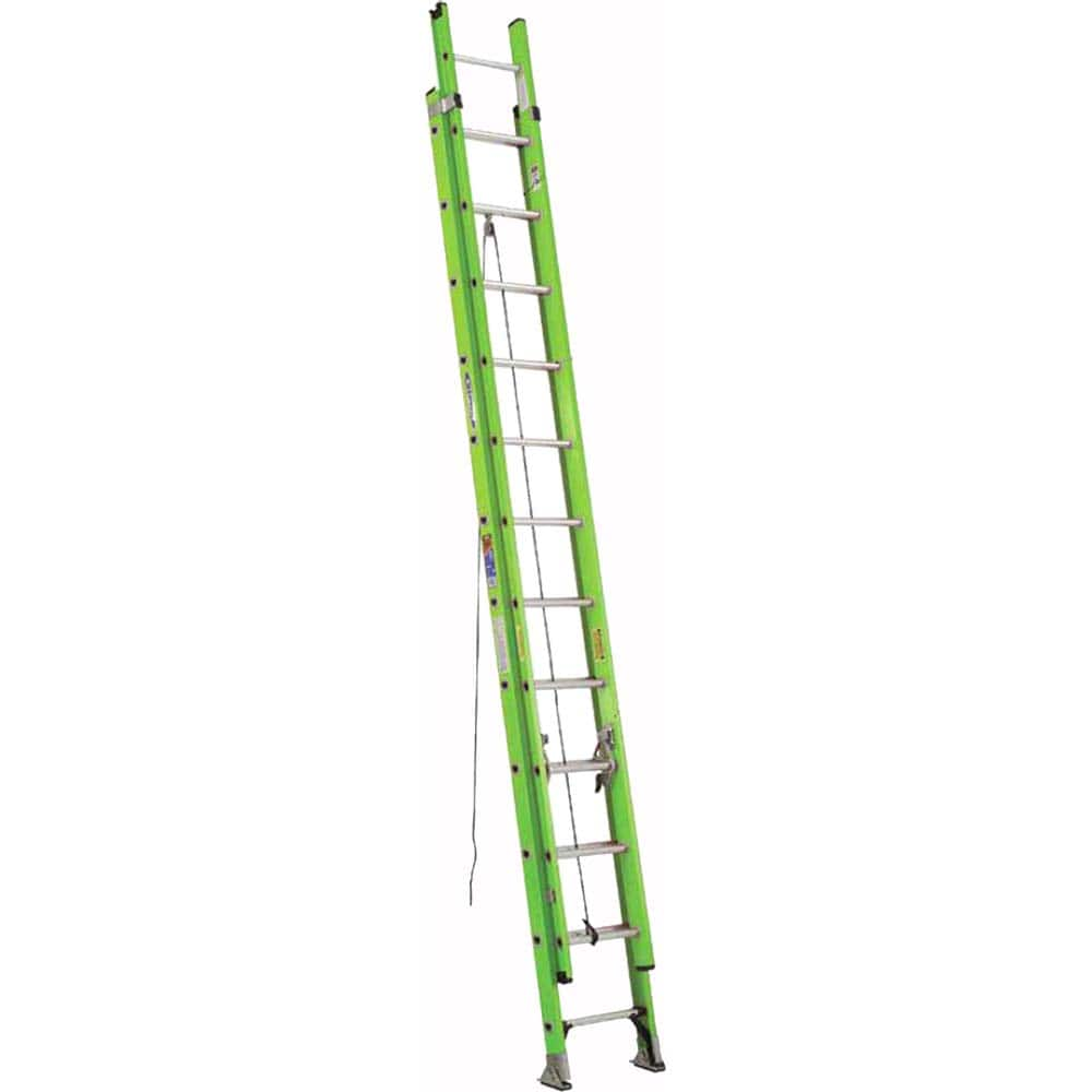 Werner - Extension Ladders; Type: Extension Ladder ; Height (Feet): 28.000 ; Material: Fiberglass ; Load Capacity (Lb.): 300.000 ; Industry Rating: Type IA ; Weight: 56.3000 - Exact Industrial Supply