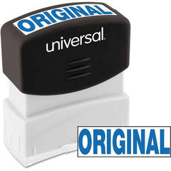 UNIVERSAL - Pre-inked Stock Stamps Type: Message Message: ORIGINAL - Makers Industrial Supply