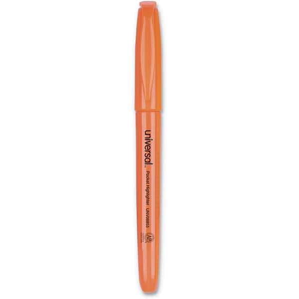 UNIVERSAL - Markers & Paintsticks Type: Highlighters Color: Fluorescent Orange - Makers Industrial Supply