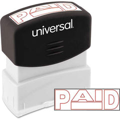 UNIVERSAL - Pre-inked Stock Stamps Type: Message Message: PAID - Makers Industrial Supply