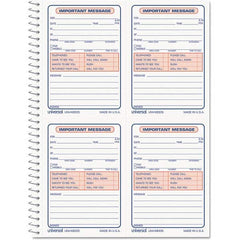 UNIVERSAL - Note Pads, Writing Pads & Notebooks Writing Pads & Notebook Type: Telephone Message Book Size: 5-1/2 x 3-3/16 - Makers Industrial Supply