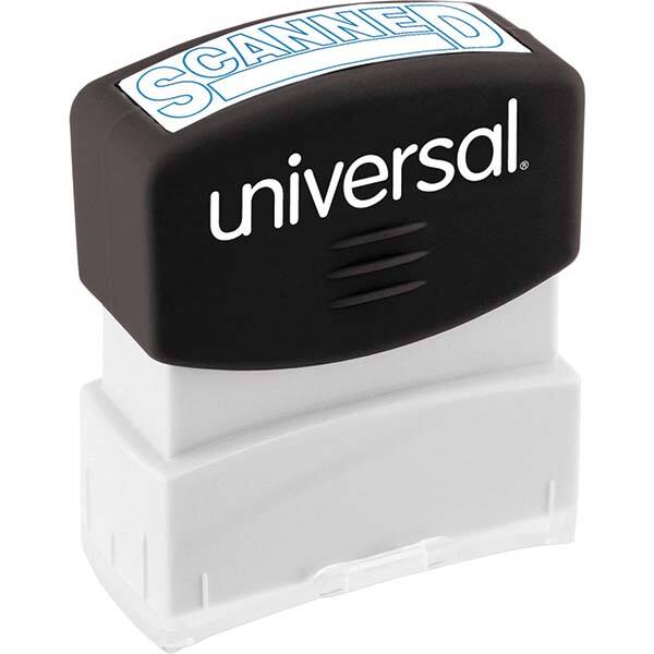 UNIVERSAL - Pre-inked Stock Stamps Type: Message Message: SCANNED - Makers Industrial Supply