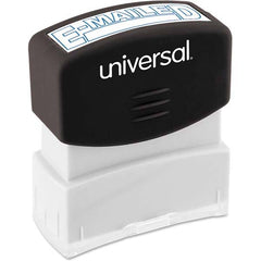 UNIVERSAL - Pre-inked Stock Stamps Type: Message Message: E-MAILED - Makers Industrial Supply