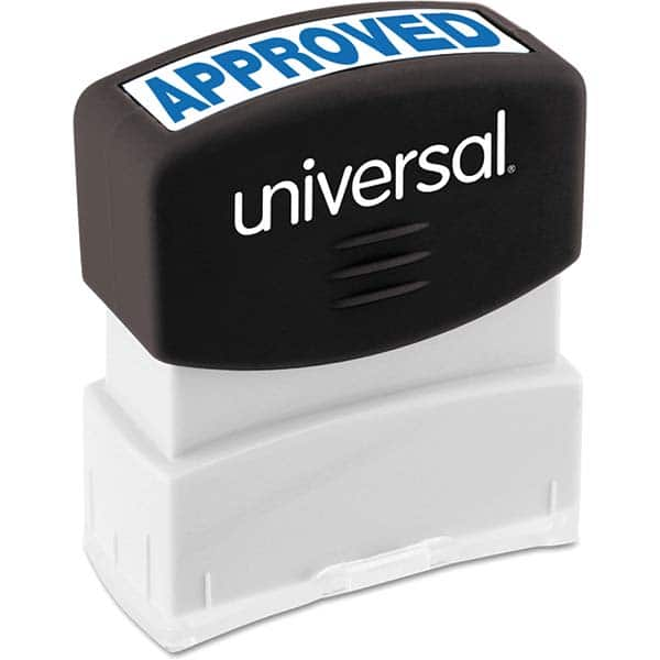 UNIVERSAL - Pre-inked Stock Stamps Type: Message Message: APPROVED - Makers Industrial Supply