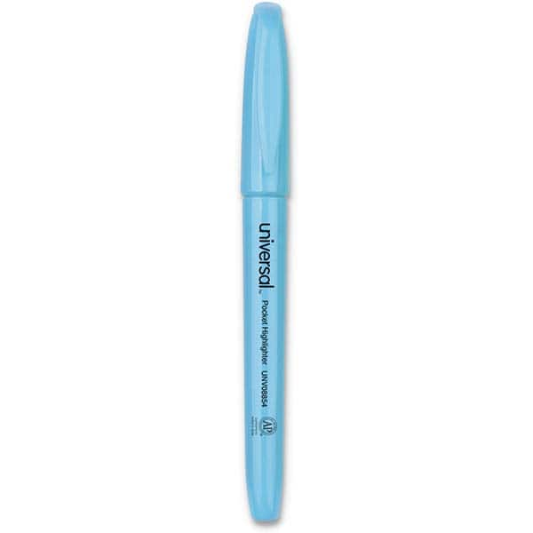 UNIVERSAL - Markers & Paintsticks Type: Highlighters Color: Fluorescent Blue - Makers Industrial Supply