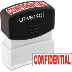 UNIVERSAL - Pre-inked Stock Stamps Type: Message Message: CONFIDENTIAL - Makers Industrial Supply