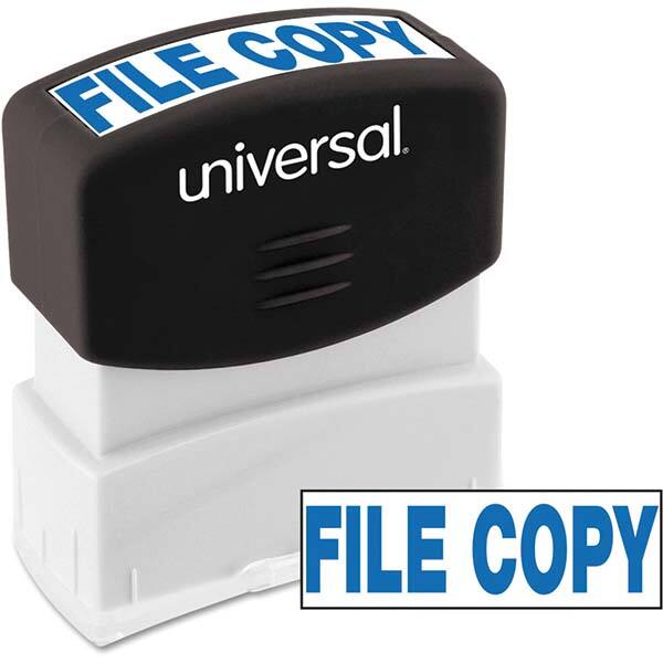 UNIVERSAL - Pre-inked Stock Stamps Type: Message Message: FILE COPY - Makers Industrial Supply