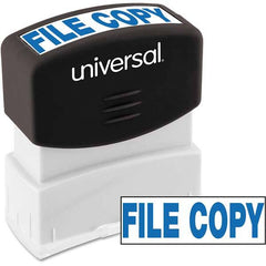 UNIVERSAL - Pre-inked Stock Stamps Type: Message Message: FILE COPY - Makers Industrial Supply