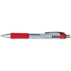 UNIVERSAL - Pens & Pencils Type: Comfort Grip Retractable Pen Color: Red - Makers Industrial Supply