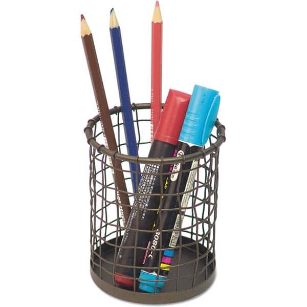 UNIVERSAL - Desktop File Organizers Type: Pencil Cup Color: Bronze - Makers Industrial Supply