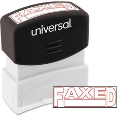 UNIVERSAL - Pre-inked Stock Stamps Type: Message Message: FAXED - Makers Industrial Supply