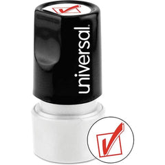 UNIVERSAL - Pre-inked Stock Stamps Type: Message Message: CHECK MARK (ICON) - Makers Industrial Supply