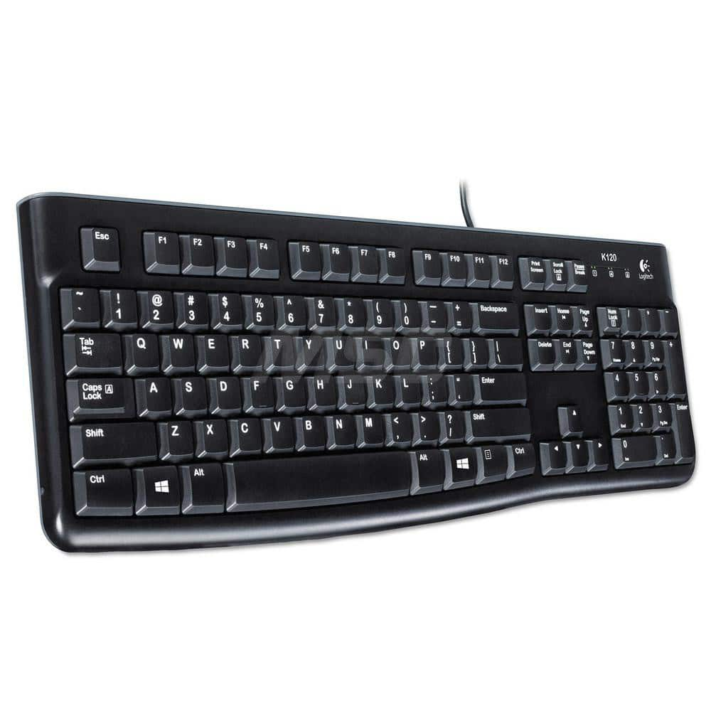 Logitech - Office Machine Supplies & Accessories; Office Machine/Equipment Accessory Type: Keyboard ; For Use With: Computer ; Contents: User Documentation ; Color: Black - Exact Industrial Supply