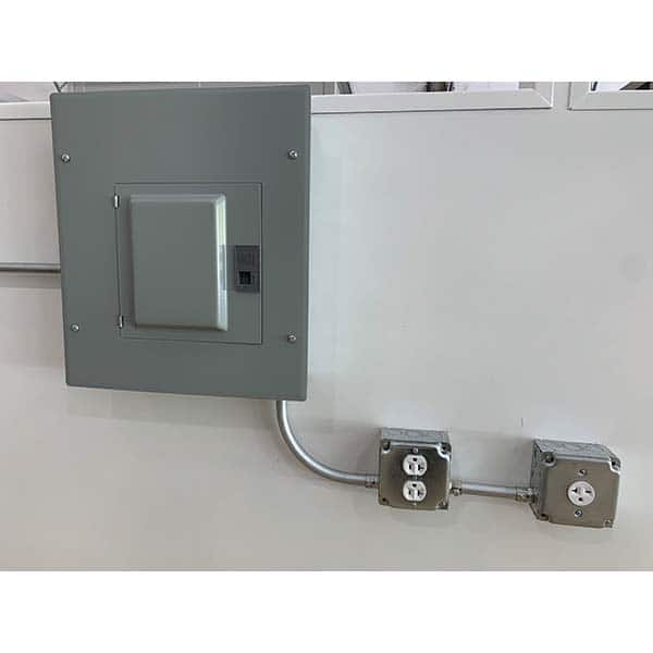 Panel Built - Temporary Structure Parts & Accessories Type: Wiring Additional Information: Outlet Boxes; Switches; Wiring; Conduit Fit Into Binder Post - Makers Industrial Supply