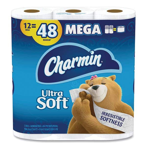 Charmin - Toilet Tissue Type: Standard Roll Ply: 2 - Makers Industrial Supply