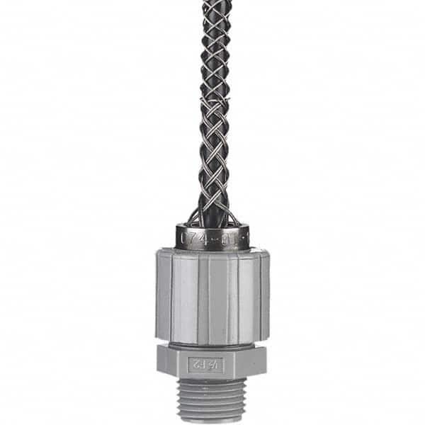 Hubbell Wiring Device-Kellems - 0.62 to 0.75" Liquidtight Straight Strain Relief Cord Grip - Makers Industrial Supply