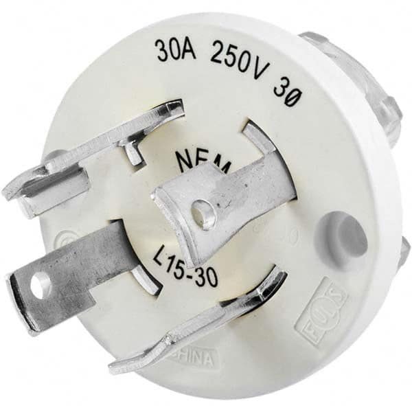 Hubbell Wiring Device-Kellems - 3-Phase Delta 250 VAC 30A NEMA L15-30P Industrial Twist Lock Plug - Makers Industrial Supply