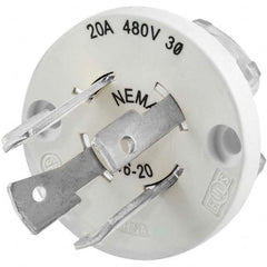 Hubbell Wiring Device-Kellems - 3-Phase Delta 480 VAC 20A NEMA L16-20P Industrial Twist Lock Plug - Makers Industrial Supply