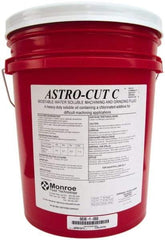 Monroe Fluid Technology - Astro-Cut C, 5 Gal Pail Cutting & Grinding Fluid - Water Soluble, For CNC Milling, Drilling, Tapping, Turning - Makers Industrial Supply