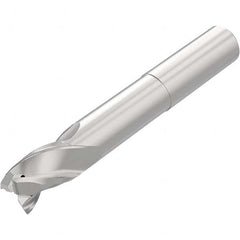 Niagara Cutter - 1/2", 3/4" LOC, 1/2" Shank Diam, 4" OAL, 3 Flute Solid Carbide Square End Mill - Makers Industrial Supply