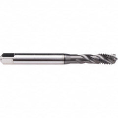 Spiral Flute Tap: 3/8-16, UNC, 3 Flute, Modified Bottoming, 2B Class of Fit, Cobalt, GLT-1 Finish 0.866″ Thread Length, 3.937″ OAL, Right Hand Flute, Right Hand Thread, H5, Series BU50C300