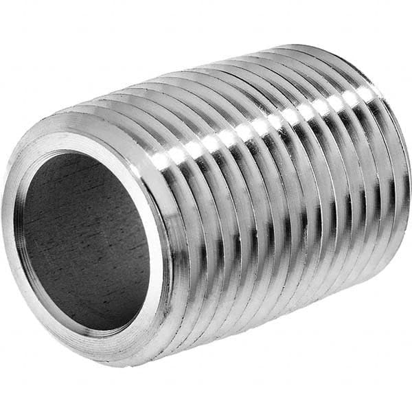 USA Sealing - 1/4 x 0.875" 316 Stainless Steel Pipe Nipple - Makers Industrial Supply