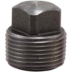 Merit Brass - Black Pipe Fittings; Type: Square Plug ; Fitting Size: 3 (Inch); End Connections: Male NPT ; Classification: 3000 ; Material: Carbon Steel ; Finish/Coating: Mill/Oil - Exact Industrial Supply