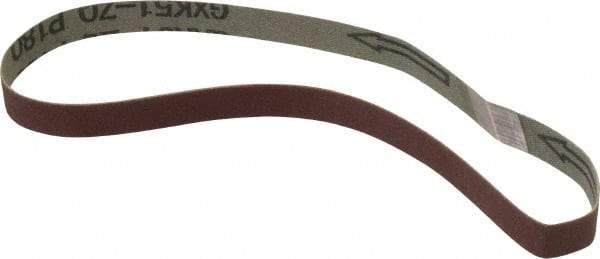 Tru-Maxx - 1/2" Wide x 18" OAL, 180 Grit, Aluminum Oxide Abrasive Belt - Aluminum Oxide, Very Fine, Coated - Makers Industrial Supply