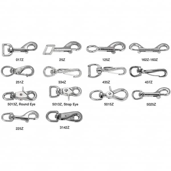 Campbell - 3-1/2" Long Bolt Snap - Nickel Plated with 3/8" Snap Opening - Makers Industrial Supply