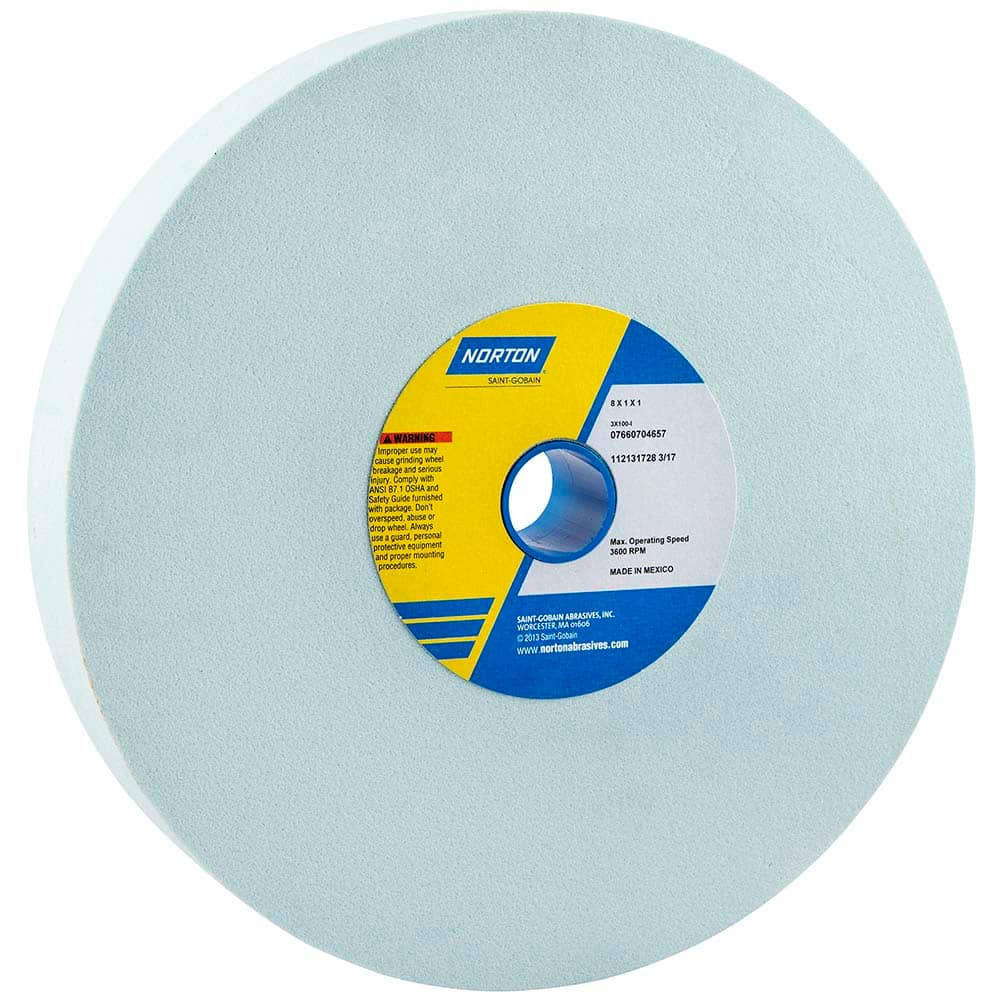 Norton - Bench & Pedestal Grinding Wheels Wheel Diameter (Inch): 8 Hole Size (Inch): 1 - Makers Industrial Supply