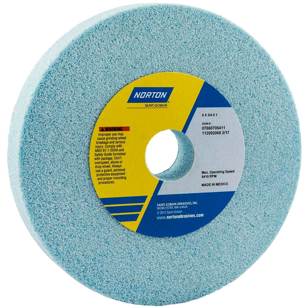 Norton - Bench & Pedestal Grinding Wheels Wheel Diameter (Inch): 6 Hole Size (Inch): 1 - Makers Industrial Supply