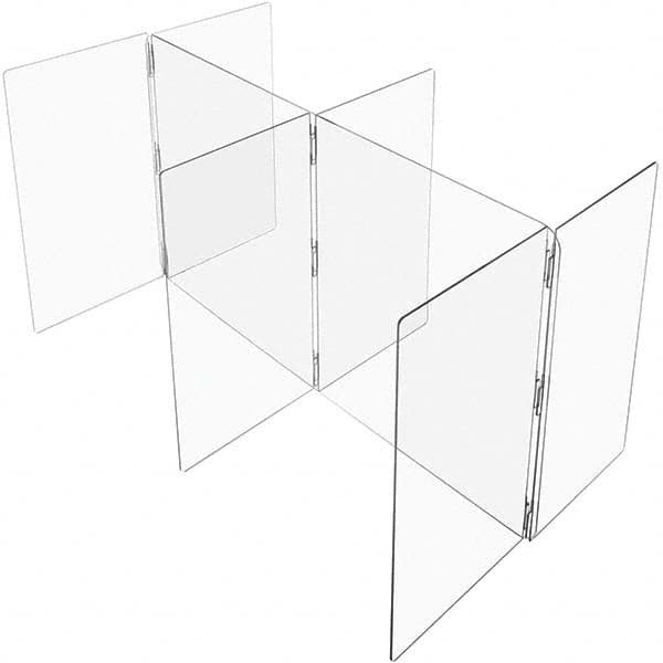 USA Sealing - 48" x 60" Self-Supporting Partition & Panel System-Social Distancing Barrier - Makers Industrial Supply