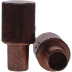 Tuffaloy - Spot Welder Tips For Use With: 5RW Cap Taper Electrode Holder Type: Male Cap C Nose (Flat) - Makers Industrial Supply