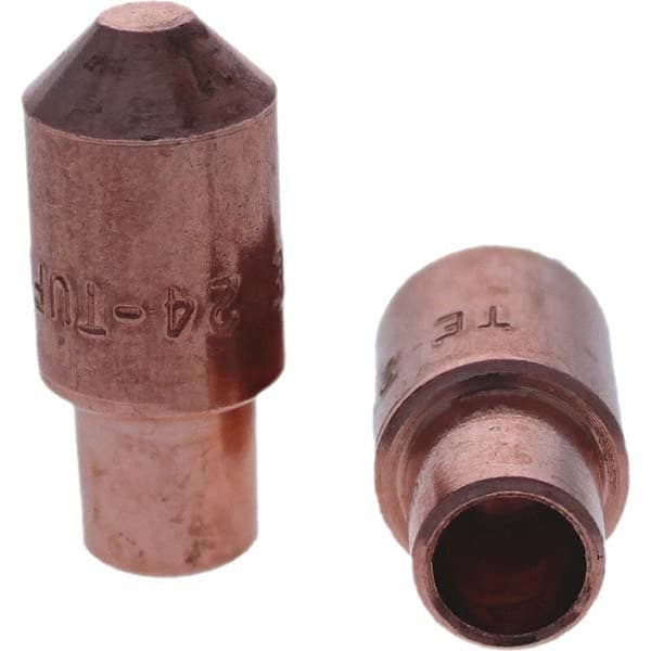 Tuffaloy - Spot Welder Tips For Use With: 4RW Cap Taper Electrode Holder Type: Male Cap E Nose (Truncated) - Makers Industrial Supply