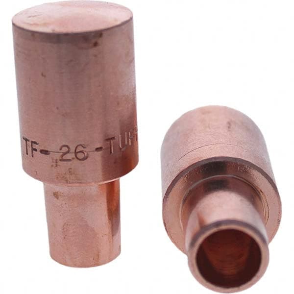 Tuffaloy - Spot Welder Tips For Use With: 6RW Cap Taper Electrode Holder Type: Male Cap F Nose (Radius) - Makers Industrial Supply