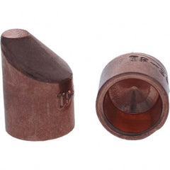 Tuffaloy - Spot Welder Tips For Use With: 5RW Cap Taper Electrode Holder Type: Female Cap D Nose (Offset) - Makers Industrial Supply