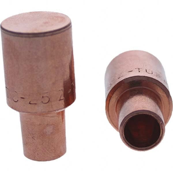 Tuffaloy - Spot Welder Tips For Use With: 5RW Cap Taper Electrode Holder Type: Male Cap C Nose (Flat) - Makers Industrial Supply