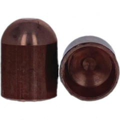 Tuffaloy - Spot Welder Tips For Use With: 6RW Cap Taper Electrode Holder Type: Female Cap B Nose (Dome) - Makers Industrial Supply