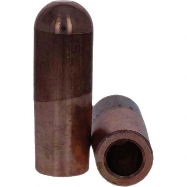 Tuffaloy - Spot Welder Tips For Use With: 7RW Electrode Holder Type: Straight Tip B Nose (Dome) - Makers Industrial Supply