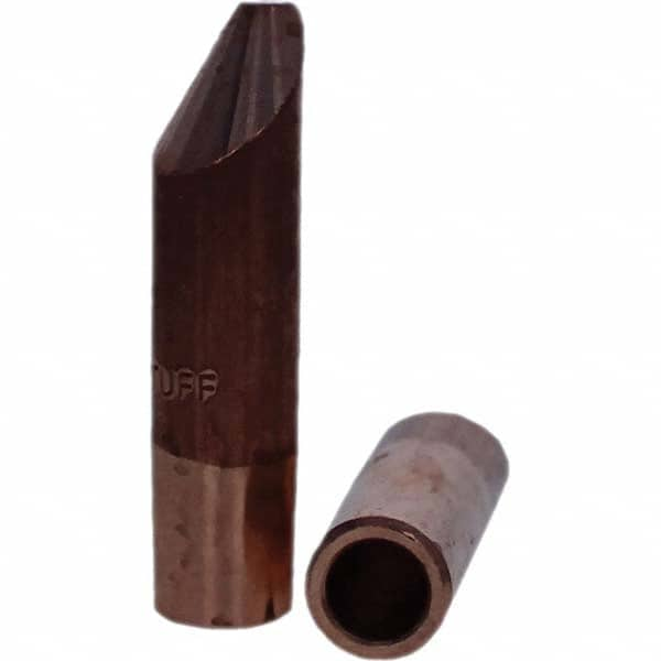 Tuffaloy - Spot Welder Tips For Use With: 5RW Electrode Holder Type: Straight Tip D Nose (Offset) - Makers Industrial Supply