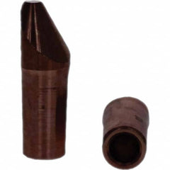 Tuffaloy - Spot Welder Tips For Use With: 4RW Electrode Holder Type: Straight Tip D Nose (Offset) - Makers Industrial Supply