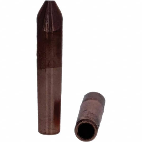 Tuffaloy - Spot Welder Tips For Use With: 4RW Electrode Holder Type: Straight Tip D Nose (Offset) - Makers Industrial Supply