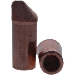 Tuffaloy - Spot Welder Tips For Use With: 4RW Electrode Holder Type: Straight Tip D Nose (Offset) - Makers Industrial Supply