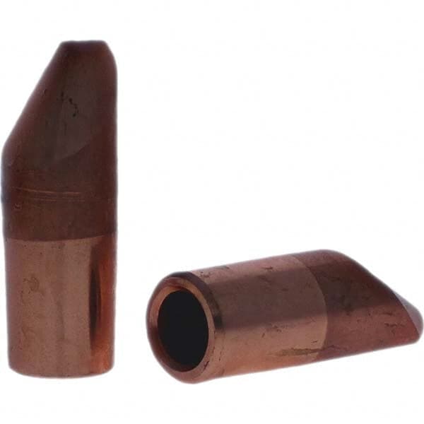 Tuffaloy - Spot Welder Tips For Use With: 5RW Electrode Holder Type: Straight Tip D Nose (Offset) - Makers Industrial Supply