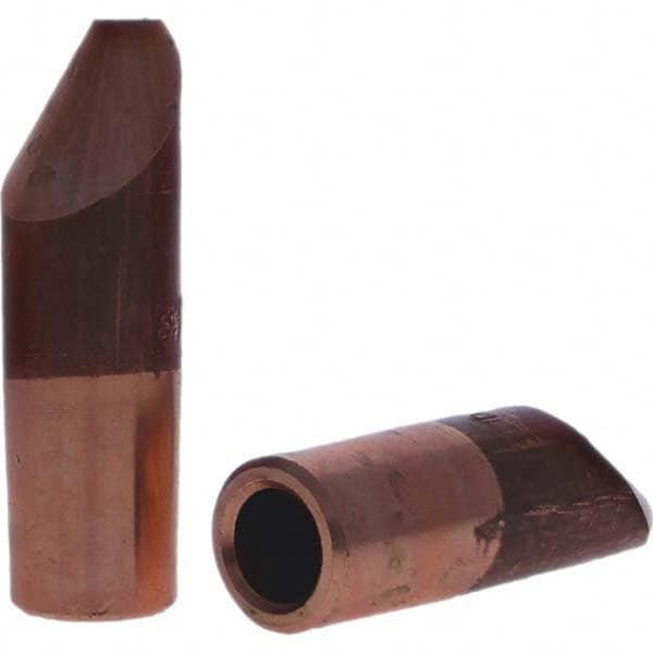 Tuffaloy - Spot Welder Tips For Use With: 6RW Electrode Holder Type: Straight Tip D Nose (Offset) - Makers Industrial Supply