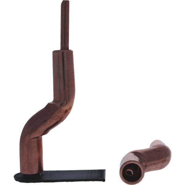 Tuffaloy - Spot Welder Tips For Use With: 4RW Electrode Holder Type: Bent Shank for 4RW Male Cap - Makers Industrial Supply