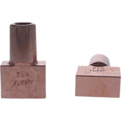 Tuffaloy - Spot Welder Tips For Use With: 5RW Electrode Holder Type: Backup Electrode Rectangular Face - Makers Industrial Supply