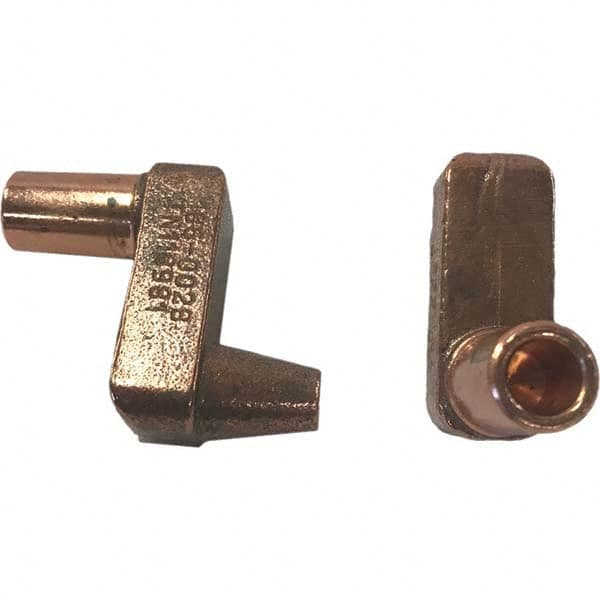 Tuffaloy - Spot Welder Tips For Use With: 5RW Electrode Holder Type: Misc Double Bend Tip E Nose (Truncated) - Makers Industrial Supply