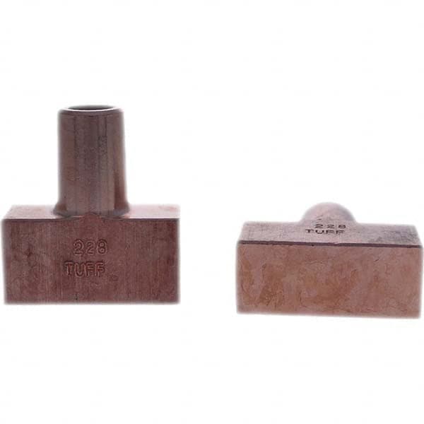 Tuffaloy - Spot Welder Tips For Use With: 5RW Electrode Holder Type: Backup Electrode Rectangular Face - Makers Industrial Supply